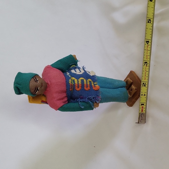 Guatemala Vintage Cloth Doll Handmade - Picture 12 of 12